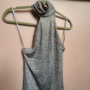 Elegant Gray Sleeveless Women's Top